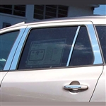 Hyundai Santa Fe Chrome Pillar Post Trim, 8pc  2007 - 2012