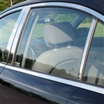 Hyundai Accent Chrome Pillar Post Trim, 6pc 2006, 2007, 2008, 2009, 2010, 2011