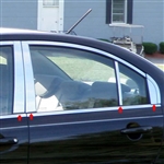 Hyundai Accent Chrome Pillar Post Trim, 8pc 2006, 2007, 2008, 2009, 2010, 2011