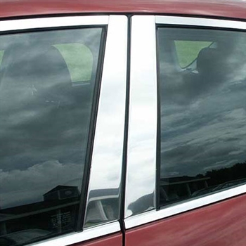 Mazda 3 Hatchback or Sedan Chrome Pillar Post Trim, 4pc 2004, 2005, 2006, 2007, 2008, 2009