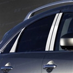 Infiniti FX Chrome Pillar Post Trim, 2009, 2010, 2011, 2012, 2013