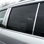 Honda Pilot Chrome Pillar Post Trim, 6pc 2009, 2010, 2011, 2012, 2013, 2014, 2015