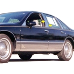 Chevrolet Caprice 4pc Chrome Pillar Post Trim, 1991, 1992, 1993, 1994, 1995, 1996, 1997