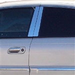 Lincoln Continental Chrome Pillar Post Trim, 1995, 1996, 1997, 1998, 1999, 2000, 2001, 2002