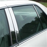 Cadillac Deville, DTS, DHS Chrome Pillar Post Trim, 6pc. Set, 2000, 2001, 2002, 2003, 2004, 2005, 2006, 2007, 2008, 2009, 2010, 2011