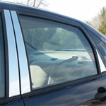 Ford Focus Chrome Pillar Post Trim, 6 piece set, 2000, 2001, 2002, 2003, 2004, 2005, 2006, 2007