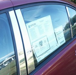 Saturn Ion Chrome Pillar Post Trim, 6pc 2006 - 2007