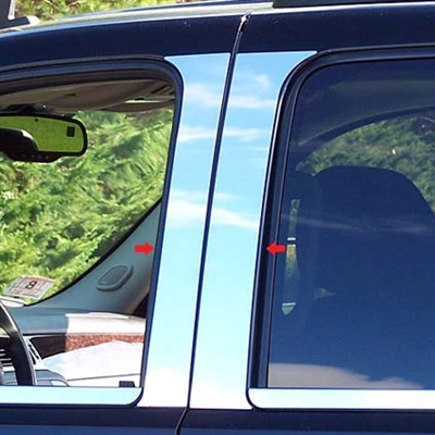 Chevrolet Silverado Chrome Pillar Post Trim, 2007, 2008, 2009, 2010, 2011, 2012, 2013