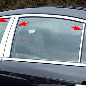 Chevrolet Malibu Chrome Pillar Post Trim - PP48106, 2008, 2009, 2010, 2011, 2012