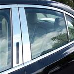 Lincoln MKS Chrome Pillar Post Trim, 2009, 2010, 2011, 2012, 2013, 2014, 2015, 2016