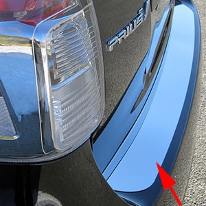 Toyota Prius V Chrome Rear Bumper Trim, 2012, 2013, 2014, 2015, 2016, 2017