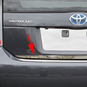 Toyota Prius Chrome Tailgate Trim, 2010, 2011, 2012, 2013, 2014, 2015