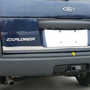 Ford Explorer Chrome Rear Deck Trim. 2002, 2003, 2004, 2005, 2006