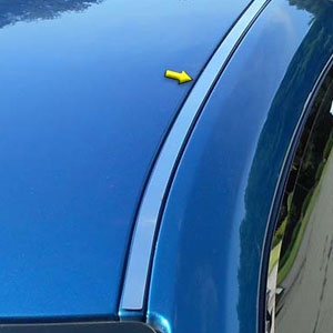 Chevrolet Camaro Chrome Roof Insert Trim, 2010, 2011, 2012, 2013, 2014, 2015