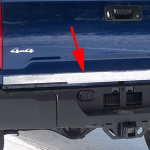 Toyota Tundra Chrome Tailgate Trim, 2014, 2015, 2016, 2017, 2018, 2019, 2020, 2021