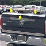 Ram 2500 Chrome Top Tailgate Trim, 2010, 2011, 2012, 2013, 2014, 2015, 2016, 2017, 2018