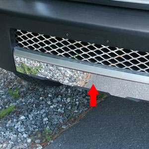 Toyota FJ Cruiser Chrome Lower Grille Accent Trim, 2007, 2008, 2009, 2010, 2011, 2012, 2013, 2014