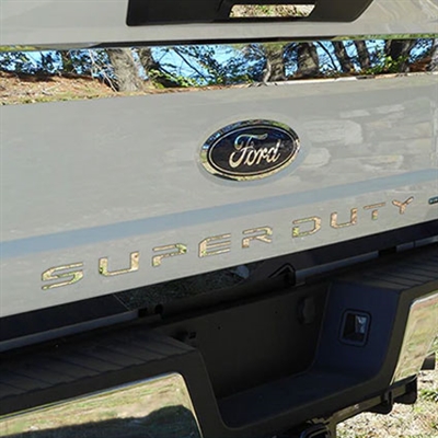 Ford Super Duty Tailgate Chrome Letter Set, 2017, 2018, 2019