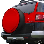 Toyota FJ Cruiser Painted Rigid Spare Tire Cover with Black Ring, 2006, 2007, 2008, 2009