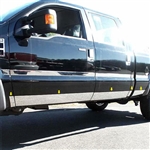 Ford Super Duty Chrome Rocker Panel Trim, 2008, 2009, 2010, 2011, 2012, 2013, 2014, 2015, 2016