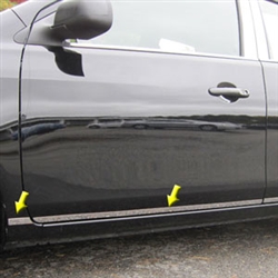 Nissan Versa Sedan Chrome Rocker Panel Trim (lower door), 2012, 2013, 2014, 2015, 2016, 2017, 2018, 2019