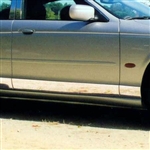 Jaguar S-Type Chrome Rocker Panel Set, 2000, 2001, 2002, 2003, 2004, 2005, 2006, 2007, 2008