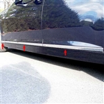 Cadillac STS Chrome Rocker Panel Trim, 6 piece set, 2005, 2006, 2007, 2008, 2009, 2010, 2011