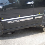 Jeep Liberty Chrome Rocker Panel Trim, 2008, 2009, 2010, 2011, 2012