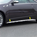 Cadillac CTS Coupe Chrome Rocker Panel Trim, 4pc 2011, 2012, 2013, 2014