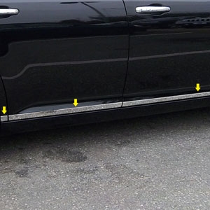 Chrysler 300 Chrome Lower Door Rocker Panel Trim, 2011, 2012, 2013, 2014, 2015, 2016, 2017, 2018, 2019, 2020, 2021, 2022, 2023