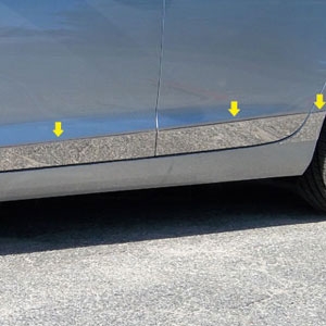 Cadillac ATS Chrome Rocker Panel Trim (lower door) 2015, 2016, 2017, 2018