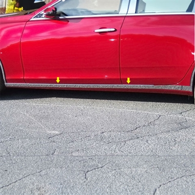 2014 Cadillac CTS Sedan Chrome Rocker Panel Trim (below door), TH54251