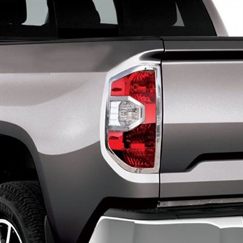 Toyota Tundra Chrome Tail Light Bezels, 2014, 2015