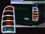 Ford F250 / F350 Super Duty Chrome Tail Light Bezels, 2pc  1999-2007