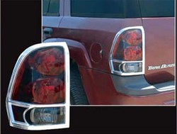 Chevrolet Trailblazer Chrome Tail Light Bezels, 2002 - 2009
