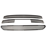 GMC Yukon Gloss Black Mesh Grille Overlay, 2015, 2016, 2017, 2018, 2019, 2020