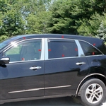 Acura MDX Chrome Window Trim Package, 18pc 2007, 2008, 2009, 2010, 2011, 2012, 2013