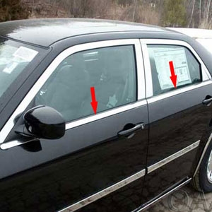 Chrysler 300 Chrome Window Sill Trim, 2005, 2006, 2007, 2008, 2009, 2010