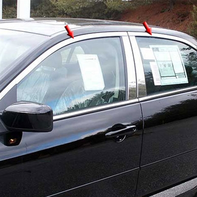 Mercury Milan Chrome Window Trim Package w/o pillar post, 4pc 2006, 2007, 2008, 2009, 2010, 2011