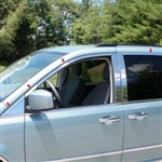 Dodge Grand Caravan Chrome Window Trim, 2008, 2009, 2010, 2011, 2012, 2013, 2014, 2015, 2016, 2017, 2018, 2019, 2020