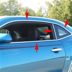 Chevrolet Camaro Chrome Window Trim Package, 2010, 2011, 2012, 2013, 2014, 2015