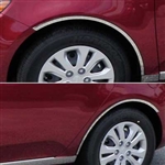 Kia Forte Chrome Fender Well Trim, 4pc  2010, 2011, 2012, 2013