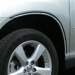 Lexus RX330 / RX350 / RX400h Chrome Fender Well Trim, 4pc  2004, 2005, 2006, 2007, 2008, 2009