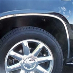 GMC Yukon Chrome Fender Well Trim, 6pc  2007, 2008, 2009, 2010, 2011, 2012, 2013, 2014