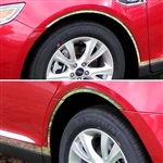 Ford Taurus Chrome Fender Well Trim, 6pc  2010, 2011, 2012, 2013, 2014, 2015, 2016, 2017, 2018, 2019