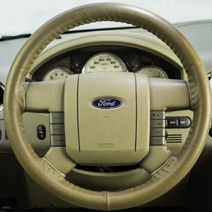 Ford C-Max Leather Steering Wheel Cover by Wheelskins