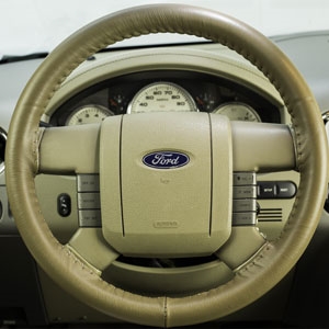 Ford Flex Leather Steering Wheel Cover by Wheelskins