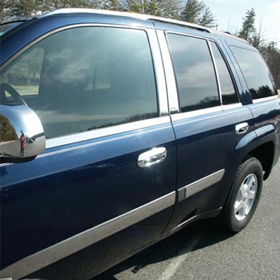 Chevrolet Trailblazer Chrome Window Sill Trim Package, 2002, 2003, 2004, 2005, 2006, 2007, 2008