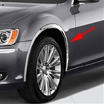 Chrysler 300 Chrome Wheel Well Fender Trim, 2011, 2012, 2013, 2014, 2015, 2016, 2017, 2018, 2019, 2020, 2021, 2022, 2023