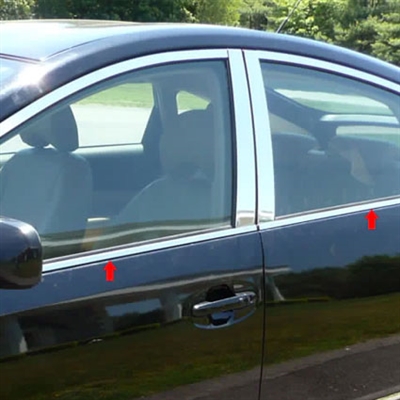Toyota Prius Chrome Window Sill Trim, 2004, 2005, 2006, 2007, 2008, 2009